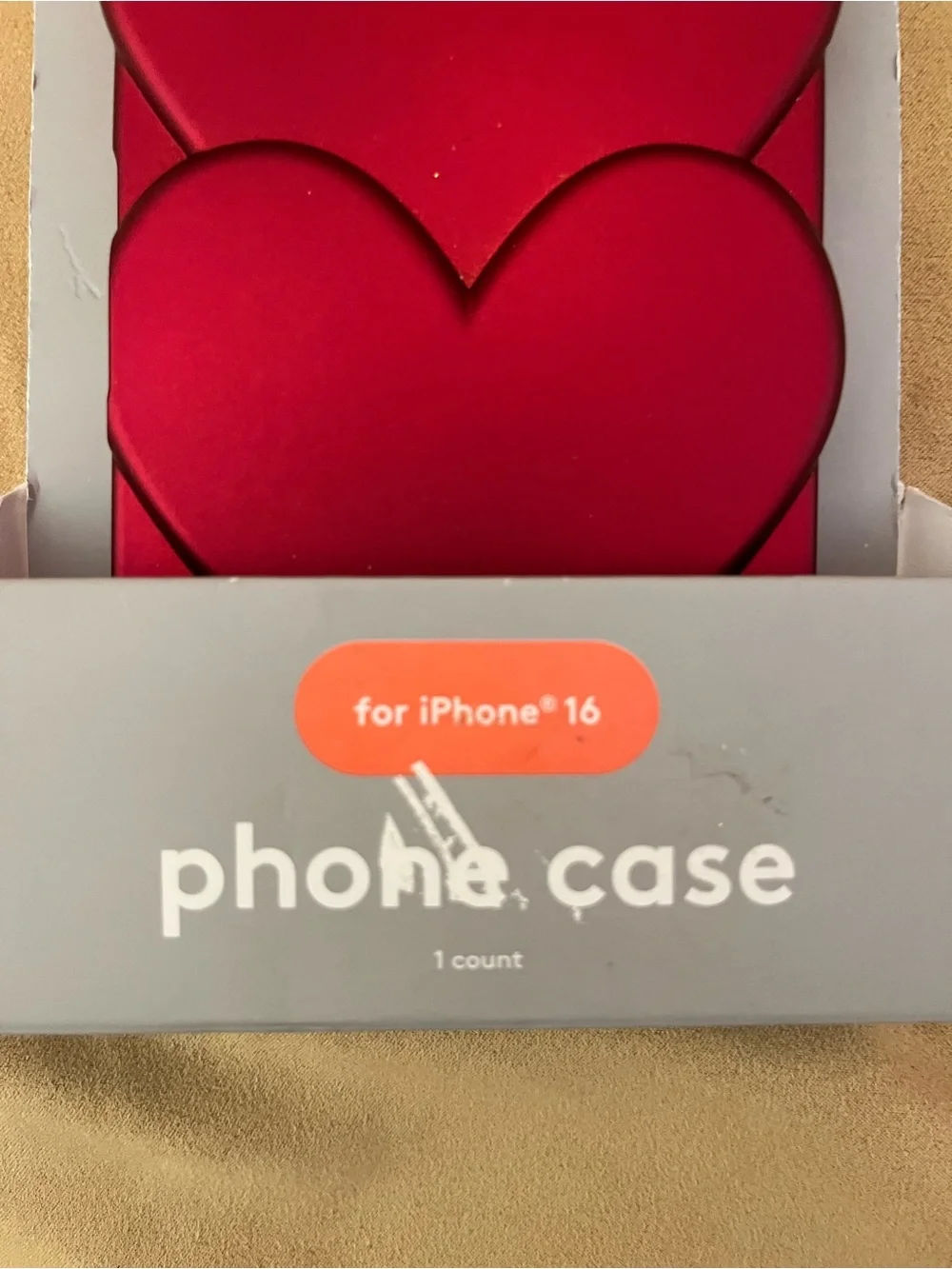 Heyday Red Heart iPhone 16 Protective Case